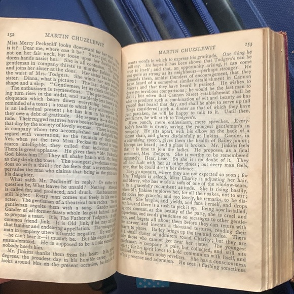 Extremely Rare Martin Chuzzlewit Charles Dickens Early 1900s leather bound book - Picture 2 of 5